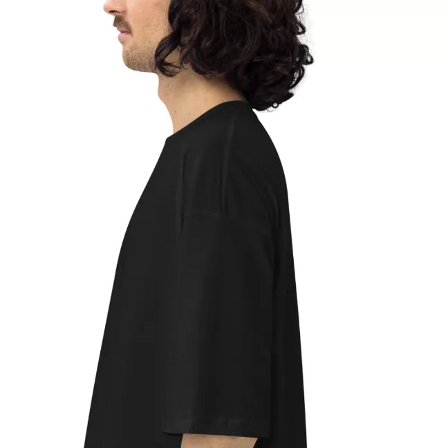 Men's 220 GSM Dropshoulder Oversized T-shirt - Left Sleeve